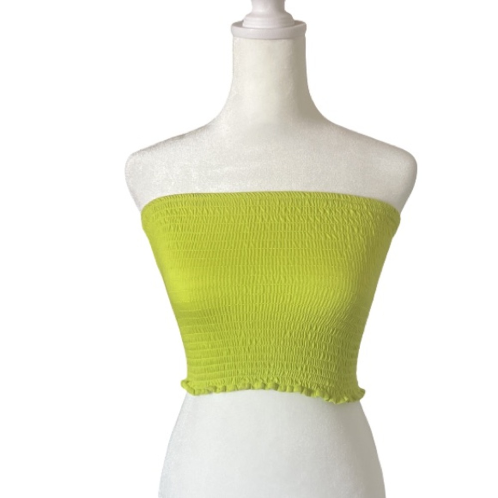 Express (Juniors) Lime Green Tube Top 
Size: Small